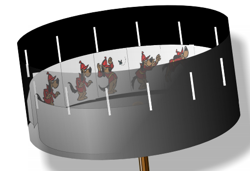 ZOETROPE ANIMATION Traditional Classic Victorian ReplicaOptical Wheel 